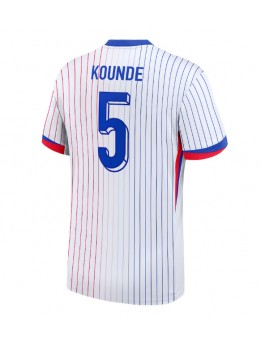 Frankreich Jules Kounde #5 Auswärtstrikot EM 2024 Kurzarm